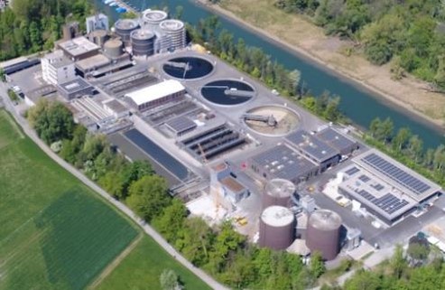 Wastewater treatment plant in Altenrhein
